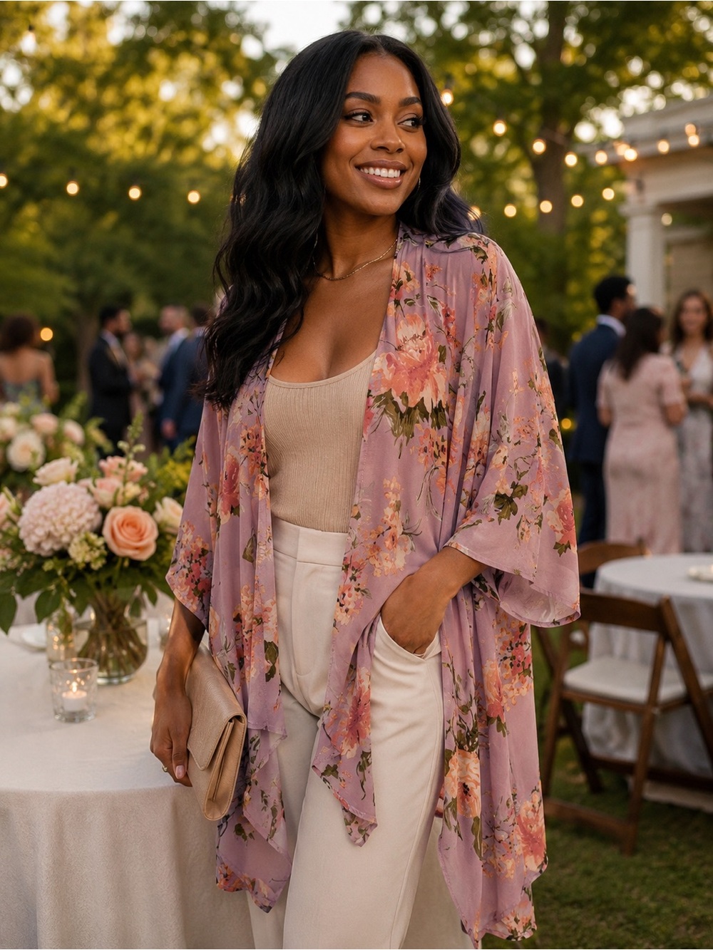 Xhilaration Floral Kimono